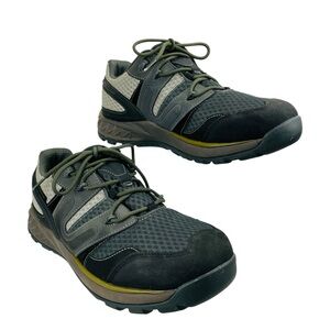 Propet Leather Sneakers Mens 11.5 M (D) Dark Grey Athletic Shoes Lace Up MOA002S